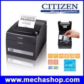 ขาย CITIZEN เครื่องพิมพ์ใบเสร็จ เครื่องพิมพ์ใบเสร็จอย่างย่อ เครื่องพิมพ์ใบเสร็จรับเงินCITIZEN ใช้กระดาษได้2ขนาด 57MM-80MM thermal Printer Barcode (TPT019)