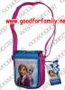 กระเป๋าสะพายข้างเล็ก Frozen ขนาด 6 นิ้ว สีชมพู-ฟ้า มีฝาปิด กระเป๋าใส่ของ กระเป๋าเด็ก รหัส bckslifro009