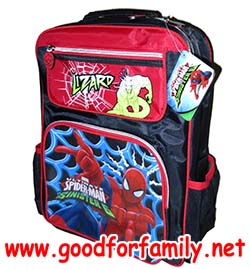 กระเป๋าเป้ 16 นิ้ว Spiderman Sinister6 สีดำ สไปเดอร์แมน การ์ตูน พร้อมส่ง กระเป๋าสะพาย กระเป๋านักเรียน กระเป๋าอนุบาล รหัส bckpckspi018
