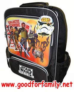 กระเป๋าเป้ 16 นิ้ว Star Wars Lebels สีดำ สตาร์ วอร์ กระเป๋านักเรียน กระเป๋าสะพาย กระเป๋าเด็ก เป้ รหัส bckpckstw004