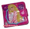 กระเป๋าสตางค์ Barbie แบบ 2 พับ กระดุม ลิขสิทธิ์แท้ บาร์บี้ กระเป๋าตังส์ กระเป๋าเด็ก การ์ตูน เจ้าหญิง สีชมพู รหัส bckntebar130