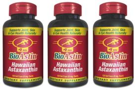 Astaxanthin (BioAstin), 4 mg, 120 เม็ด (แพ็ค 3 ขวด ถูกที่สุด!)