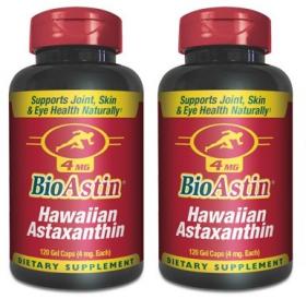 Astaxanthin (BioAstin), 4 mg, 120 เม็ด (แพ็ค 2 ขวด ถูกกว่า!)