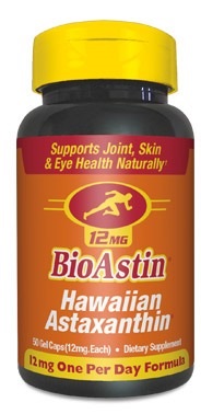 Astaxanthin (BioAstin), 12 mg, 50 เม็ด