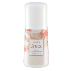 Giffarine Grace Roll-On Anti-Perspirant Deodorant 50 ml. กิฟฟารีน โรลออนระงับกลิ่นกาย เกรซ ลดปริมาณเหงื่อเพื่อใต้วงแขนที่แห้งสบาย สะอาดสดชื่น