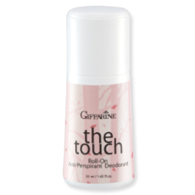 Giffarine The Touch Roll-On Anti-Perspirant Deodorant 50 ml. กิฟฟารีน โรลออนระงับกลิ่นกาย เดอะทัชช่วย ลดปริมาณเหงื่อเพื่อใต้วงแขนที่แห้งสบาย สะอาดสดชื่น