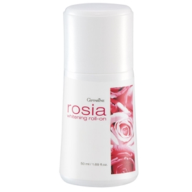 Rosia Whitening Roll On Giffarine  50 ml. กิฟฟารีน โรเซีย ไวท์เทนนิ่ง โรลออน ช่วยระงับกลิ่นกายและช่วยให้ผิวใต้วงแขนขาวเนียน สะอาดสดชื่น ด้วยกลิ่นหอมของกุหลาบ