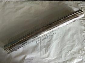 ไส้ท่อ 2.5 นิ้ว ยาว 60 เซน รู 5 มิล ม้วน แต่ไม่เชื่อมติด ปรับขนาดลงได้