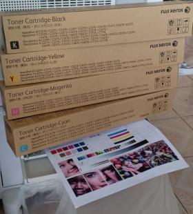 หมึกสี Fuji Xerox  C,M,Y,K  หลอดแท้ WorkCentre 7425,7428,7435,C2270, C2275, C3370,7525 7530 7535 7545,7835,7855