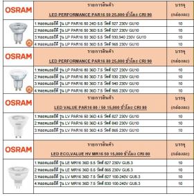 osram_หลอดกลม_หลอดMR16_หลอดยาวT8_โคมดาวน์ไลท์_โคมกันน้ำกันฝุ่น_หลอดเมทัลฮาไลท์
