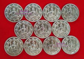 เหรียญกลมจตุคามรามเทพ 3.5 ซ.ม. เนื้ออัลปาก้า ชุดเหมา 100 องค์ {ปล่อยขาดทุน..ราคาถูกเสมือนได้ฟรี !!}