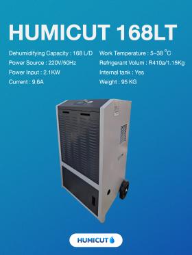 ขาย เครื่องลดความชื้นอุตสาหกรรม HUMICUT รุ่น 168LT