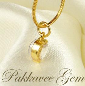 จี้พระองค์เล็กรูปหัวใจชุบทอง 22k gp