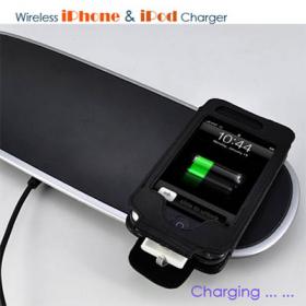 iPhone/iPod ชาร์จแบตเตอรี่ไร้สาย พร้อมเคส