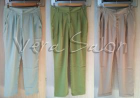กางเกงทรง Slouchy มี 3 สี เขียว ครีม ฟ้า