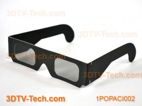1POPACI002 แว่นกระดาษ Circular Polarized กรอบดำ