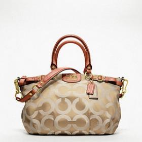 ขาย Coach  Coach Madison Op Art Sateen Sophia Satchel F18650