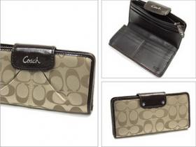 ขาย Coach Coach Ashley Signature Sateen Slim Envelope F46161