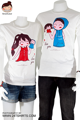 เสื้อยืดคู่รัก 4everLove i love you