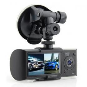 กล้องติดรถยนต์ R300 (กล้องหน้า+หลัง+GPS) 