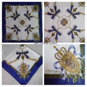 ขาย Vintage handkerchief - ผ้าเช็ดหน้า แบรนด์แท้ ลายวินเทจ สวยงาม