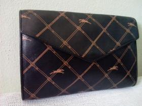 ขาย Longchamp leather หนังแท้ ลายวินเทจ สภาพดี จุของได้เยอะ