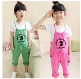 ชุดเอี๊ยมสีชมพูน่ารักๆ จร้า (ไม่รวมเสื้อขาวค่ะ ) 