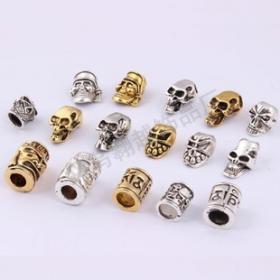 หัวกระโหลกร้อยสายเชือก (skull for lanyard paracord)
