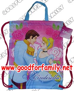 กระเป๋าใส่ชุดว่ายน้ำ Disney Cinderella สีฟ้า ดีสนีย์ กระเป๋าใส่ของ กระเป๋าสะพาย กระเป๋าเด็ก รหัส bckswmdsy002