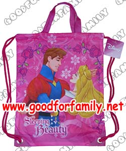 กระเป๋าใส่ชุดว่ายน้ำ Disney Sleeping Beauty สีชมพู ดีสนีย์ กระเป๋าใส่ของ กระเป๋าสะพาย กระเป๋าเด็ก รหัส bckswmdsy003