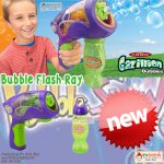 ปืนเป่าฟองสบู่ Bubble Flash Ray มีมอเตอร์ หมุนเป่าอัตโนมัติ