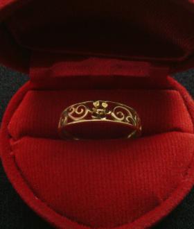 แหวนทองคำแท้ 14K 585 ลายดอกไม้ เถาวัลย์ ไซส์53