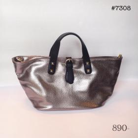 กระเป๋าสะพายใบใหญ่ รหัส7308 สีเทา