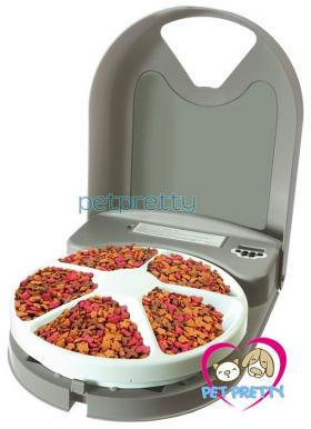 Eatwell™ 5 Meal Automatic Pet Feeder เครื่องให้อาหารสุนัขแมวแบ่ง5มื้อ กะปริมาณอาหารได้ง่ายที่สุด
