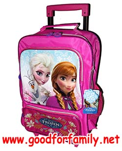 กระเป๋าล้อลาก 16 นิ้ว Frozen สีชมพู โฟรเซ่น อันนา เอลซ่า โอลาฟ Olaf กระเป๋านักเรียน กระเป๋าเด็ก กระเป๋าเดินทาง รหัส bcktrofro012