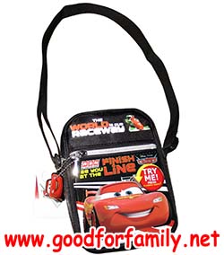 กระเป๋าสะพายเด็ก 7 นิ้ว Cars Lightning Mcqueen มีไฟ สีดำ กระเป๋าเด็ก กระเป๋าใส่ของ คาร์ส ไลท์นิ่ง แม็กควีน รหัส bckslicar008