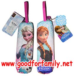ซองใส่ดินสอ การ์ตูน Frozen ซิป ทรงเหลี่ยม สีชมพู-ฟ้า กล่องดินสอ เครื่องเขียน โฟรเซ่น อันนา เอลซ่า โอลาฟ anna elsa olaf รหัส stafro007