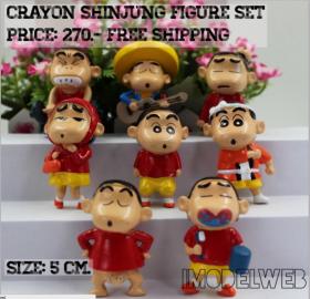 Crayon Shinchan Figure ชุดโมเดลชินจัง 8 ตัว