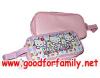 กระเป๋าใส่เครื่องสำอางค์ Hello Kitty  ทรงเหลี่ยม สีชมพู-ขาว ซองใส่ดินสอ ซองใส่เครื่องเขียน คิตตี้ รหัส stakit004