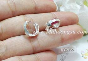 ต่างหูเงินแท้ แบบล็อค มีลาย