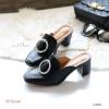DF-G-63214-BLK / BWN - รองเท้าส้นสูง แบบสวม