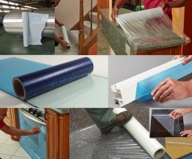 Protective Tape / Surface Protection Tape : แผ่นเทปพีวีซี ติดกันรอยขีดข่วนบนพื้นผิวชิ้นงาน