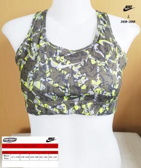 สปอร์ตบรา โยคะ วิ่ง NIKE DRI-FIT SPORT BRA -ลายพราง ไซส์ L 36B-38B(ไม่ผ่านการใช้งาน)